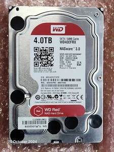 Western Digital 4TB 3.5" SATA HDD - WD40EFRX-68WT0N0, DCM: HANNNT2MAB - Picture 1 of 2