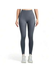 Women's High Waist Seamless Ribbed Leggings With Stretch Fit - Picture 1 of 29