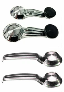 Kit de manivelas de ventana con perillas negras y manijas de puerta interiores, compatibles con Chevy - Imagen 1 de 6