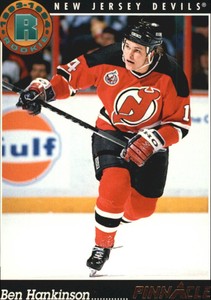 1993-94 Pinnacle Devils Hockey Card #210 Ben Hankinson Rookie