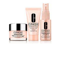 BNIB $77 value CLINIQUE MOISTURE SURGE HYDRATION SET Mask, Spray, Moisturiser - Picture 1 of 3