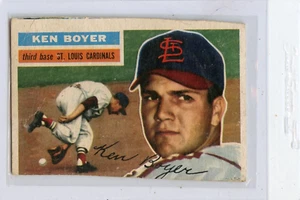 1956 Topps Ken Boyer St. Louis Cardinals #14 ⭐️💥🎯  Original Trimmed - Picture 1 of 2