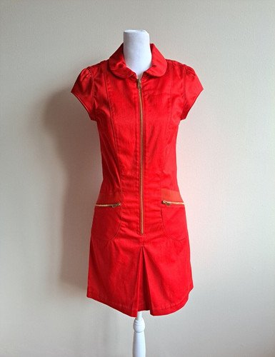 LOUIS VUITTON（LV） Abito Louis Vuitton rosso manica cappuccio cotone oro cerniera nuovo tg IT38