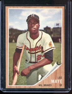 1962 Topps Baseball # 518 Lee Maye (NM+) Near Mint Plus - Picture 1 of 2