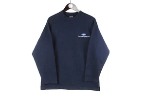 Sudadera deportiva vintage Ford Rally talla S azul cuello redondo pulóver carreras años 90 - Imagen 1 de 4
