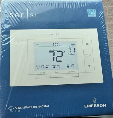 Emerson Sensi Smart Programmable Thermostat - White (ST55) - Image 1 of 3