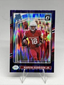 2024 Donruss Optic #276 Marvin Harrison Jr. Purple Shock Arizona Cardinals - Imagen 1 de 2