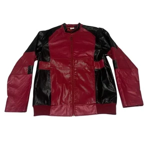 Deadpool Jacket Marvel Comics Mad Engine Adult Size Large Red And Black - Picture 1 of 5