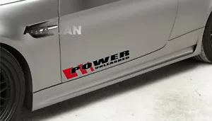 POWER UNLEASHED Decal Sticker sport car racing door logo performance motorsport - Foto 1 di 8