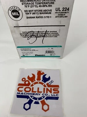 Panduit H150X034H1T 1,5 x 0,34 дюйма белый полиолефин термоусадочная этикетка 1-сторонняя - Изображение 1 из 3