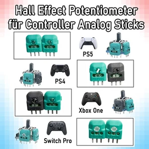 Hall Effect Potentiometer PS5 PS4 Switch Pro Controller Analog Stick Drift Poti - Bild 1 von 11