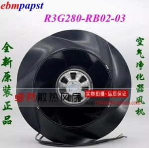 1PC R3G280-RB02-03 240V 168W cooling fan (UPS or FedEx) - Afbeelding 1 van 5