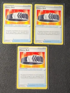 3x Choice Belt 135/172 Pokemon card Brilliant Stars uncommon NM - Picture 1 of 1