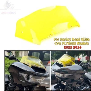 9" Yellow Windscreen Windshield Fit For Harley CVO Road Glide FLHXSE 2023 2024 - Bild 1 von 10