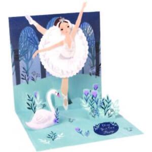 Pop-Up Greeting Card Trearures by Up With Paper - Swan Lake