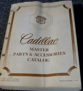 1973 Cadillac Fleetwood 60 Special Brougham Master Parts Catalog Manual - Picture 1 of 3