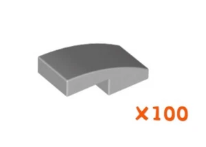 100 pièces NEUVES LEGO pente gris bleu clair 1 x 2 courbes (11477/17134) ville - Photo 1/1