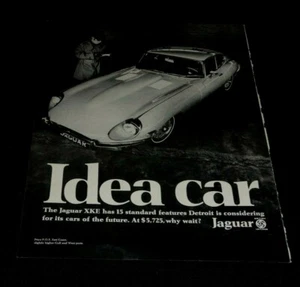 JAGUAR E-TYPE SERIES I COUPE' 1968 ADVERTISEMENT IDEA CAR - Picture 1 of 1
