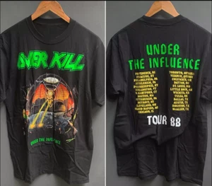 Overkill band Under The Influence Tour 88 T-shirt, size S-5XL - Picture 1 of 4