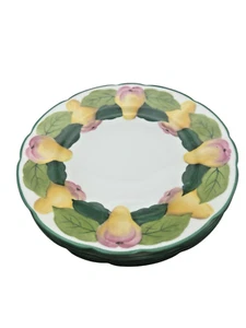 Vintage The Cowell & Hubbard Co Hand Painted Fruit Pears 8.5" Plates Set Of 4 - Picture 1 of 10