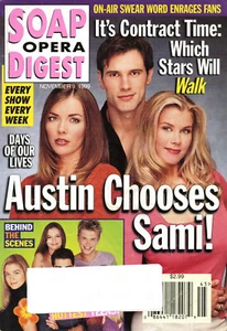 SOAP OPERA DIGEST Magazine Nov. 9 1999 Christie Clark Austin Peck Alison Sweeney - Picture 1 of 2