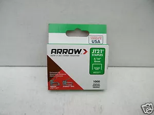 ARROW JT-21 JT21 TYPE 53 TACKER STAPLES 8MM x 1000 - Picture 1 of 1