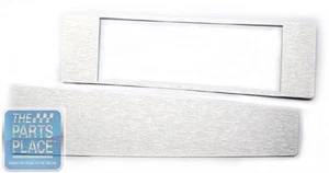 1968-72 Chevelle Silver Console Insert Kit - Aluminum - Automatic Transmission - Picture 1 of 1