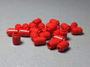 NUEVO LEGO Red Round Bricks 1X1 Open Stud - Lote de 25 piezas - 3062b Authentic - Imagen 1 de 4