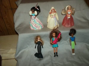 VINTAGE 1990S MCDONALDS HAPPY MEALS  BARBIE DOLL LOT OF 6 - Picture 1 of 1