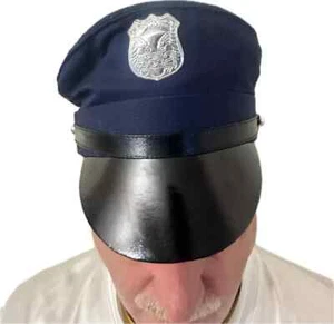 Police Hat Cap Officer Cop 5582 Man Woman Blue Bloods Sherrif Halloween Costume - Picture 1 of 2
