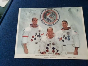 Foto a colori NASA anni 70 dell'equipaggio della 9° missione Apollo 15 con equipaggio - Foto 1 di 5
