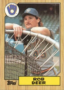1987 Topps Baseball Rob Deer Milwaukee Brewers #547 - Picture 1 of 2