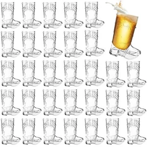 Xeehwb 30 Pcs Mini Cowboy Boot Shot Glasses1oz Plastic Western Cowboy Beer Mu... - Picture 1 of 7