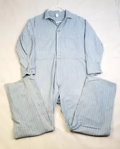 Vintage Herringbone Denim Arbeitsoverall, Eisenbahn, Chore Grunge 46 Reg Overall US - Bild 1 von 17