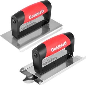 2 Pieces Concrete Edger Set - Groover (6"X3", 1/2"W, 1/2"D) & Concrete Edger ... - Picture 1 of 2