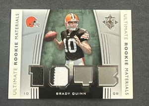 *2007 Ultimate Collection Rookie Materials Silver #URM-BQ Brady Quinn Browns RC - Picture 1 of 2