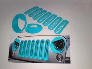 Kühlergrill Gittereinsätze & Scheinwerferblenden * Jeep Wrangler JK JKU * 2007-2017 * - Bild 1 von 2