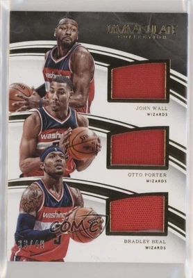 2015-16 Panini Immaculate Trios /49 John Wall Otto Porter Bradley Beal #TM-WAS - Image 1 of 2