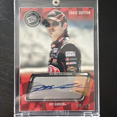 2010 Press Pass Jeff Gordon Autograph Signature Blue Ink 925 Chase Edition - Image 1 of 3