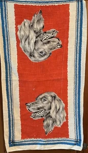 Toalla de té de lino MCM vintage para perros - Imagen 1 de 3