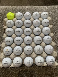 30 Wilson Staff Model/Triad Golf Balls Grade A Free Postage - Picture 1 of 3