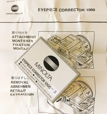 Minolta -3.0 окуляр корректор 1000 диоптрий объектив для α серии инструкции - Изображение 1 из 4