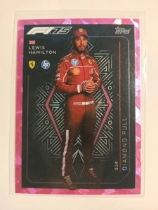 314 LEWIS HAMILTON (FERRARI) DIAMOND PULL PINK TURBO ATTAX 2025 - Picture 1 of 1
