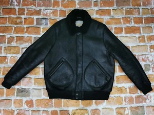 Chevignon Lambskin B3 Vintage Shearling Leather Jacket Aviator Size: XXL Tip Top - Picture 1 of 9