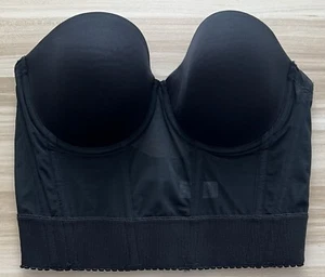 Wacoal "Red Carpet" Long Line Bustier Trägerlos Bügel BH 36D Schwarz 859119 - Bild 1 von 17