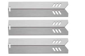 BBQ Gas Grill Heat Plates Replacement Tent Burner Cover Outdoor 14 3/16” 3 Pack - Picture 1 of 8