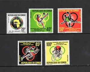 S3419 Congo 1965 Deportes Juegos Africanos 5v. MNH - Imagen 1 de 1