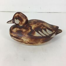 Gustavsberg Paul Hoff Made in Sweden Ceramic Duck Bird Brown Pottery Stoneware