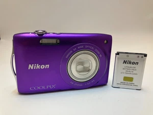 Nikon COOLPIX S3300 16.0 MP Compact Digital Camera from Japan used- Purple #12 - Picture 1 of 9