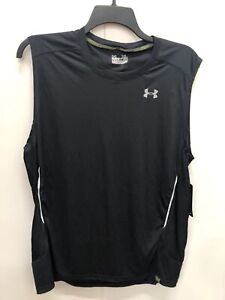 Under Armour Men's Black And White Muscle Shirt Sz XL NWT